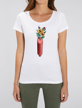 Tricou femei medium fit "Flori-n salam"