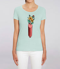 Tricou femei medium fit "Flori-n salam"