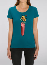 Tricou femei medium fit "Flori-n salam"
