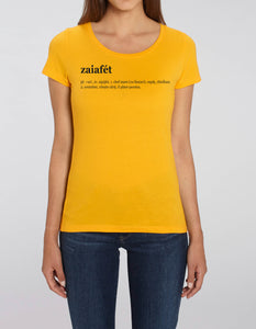 Tricou femei medium fit "Definiție Zaiafet"
